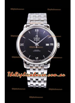 Omega De Ville Prestige Co-Axial 36.8MM Black Dial 1:1 Swiss Mirror Replica Timepiece 