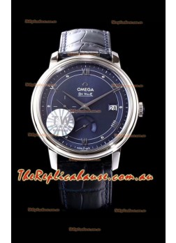Omega De Ville Prestige Power Reserve 904L Steel 1:1 Mirror Swiss Timepiece Blue dial