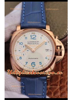 Panerai Luminor DUE PAM756 Edition 1:1 Mirror Swiss Replica Watch in Rose Gold Casing 42MM