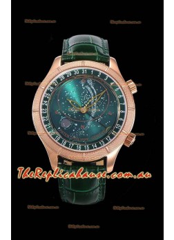 Patek Philippe 6102R Grand Compilations Handwind Swiss Replica Watch - Rugged Bezel Green Dial