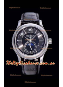 Patek Philippe 5205-001 Complications MoonPhase 1:1 Mirror Swiss Replica Watch Dark Grey Dial