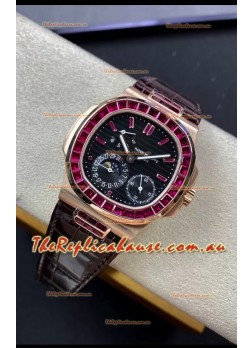 Patek Philippe Nautilus 5724R 1:1 Quality Swiss Replica Watch in Black Dial