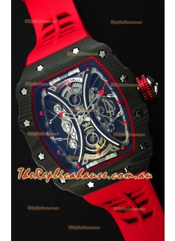 Richard Mille RM53-01 Pablo Mac Donough Red Carbon Case Swiss Replica Watch 