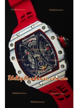 Richard Mille RM53-01 Pablo Mac Donough White Carbon Case Swiss Replica Watch 
