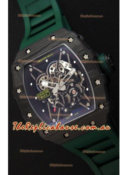 Richard Mille RM35-02 Rafael Nadal Forged Carbon Case with Green Strap 