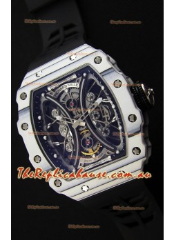 Richard Mille RM53-01 Pablo Mac Donough White Carbon Case Swiss Replica Watch 