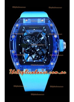 Richard Mille RM35-01 Transparent Sapphires Casing with Genuine Tourbillon Super Clone Watch