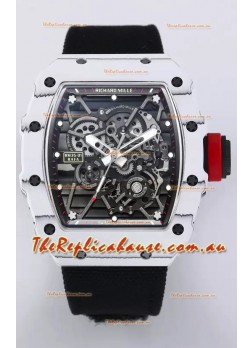 Richard Mille RM35-01 Rafael Nadal Carbon Fiber Casing with Genuine Tourbillon Super Clone Watch