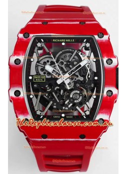 Richard Mille RM35-02 Rafael Nadal Carbon Fiber Casing with Genuine Tourbillon Super Clone Watch