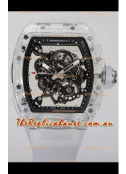 Richard Mille RM055 Transparent Sapphires Casing with Genuine Tourbillon Super Clone Watch