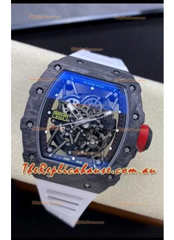 Richard Mille RM35-02 Rafael Nadal Carbon Fiber Casing with Genuine Tourbillon Super Clone Watch