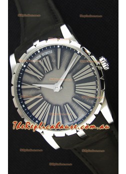 Roger Dubuis Excalibur Steel Case Grey Dial Swiss Replica Watch