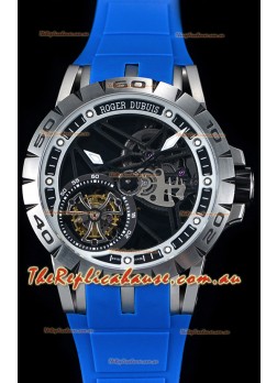 Roger Dubuis Excalibur Spider Flying Tourbillon Skeleton Titanium Casing 1:1 Mirror Swiss Timepiece