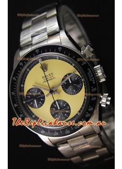 Rolex Daytona Vintage REF 6264 Off-White Dial Swiss Replica Watch - 904L Steel Watch 