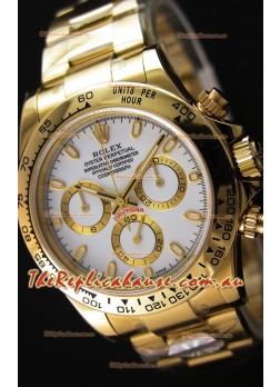 Rolex Cosmograph Daytona 116508 Yellow Gold Original Cal.4130 Movement - Improved Ultimate 904L Steel Watch