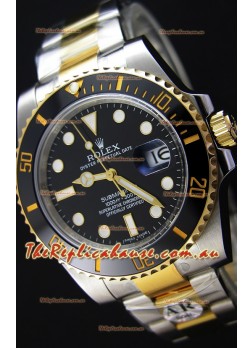 Rolex Submariner Date Ceramic Two Tone 116613 - Replica 1:1 Mirror - Ultimate 904L Steel Watch 
