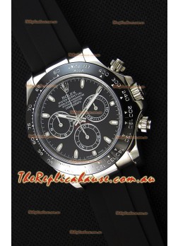 Rolex Cosmograph Daytona Black Dial Original Cal.4130 Movement - Ultimate 904L Steel Watch