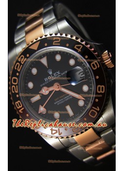Rolex GMT Masters II 126711CHNR Two Tone Rose Gold Swiss Replica -  Ultimate 904L Steel Watch