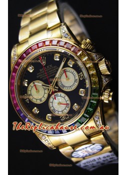 Rolex Cosmograph Daytona 116598 Yellow Gold 1:1 Mirror Cal.4130 Movement - Ultimate 904L Steel Watch