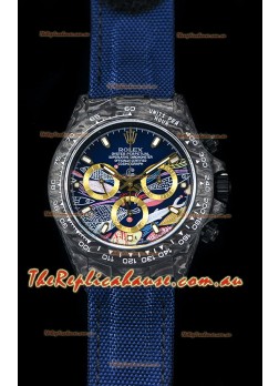 Rolex Daytona CHRONUSART Forged Cabon Casing 1:1 Mirror Replica Multicolored Dial