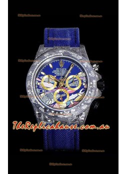 Rolex Daytona CHRONUSART Forged Cabon Casing 1:1 Mirror Replica Multicolored Dial