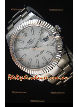 Rolex Datejust Japanese Replica Watch - Grey Dial in 41MM with Oyster Strap