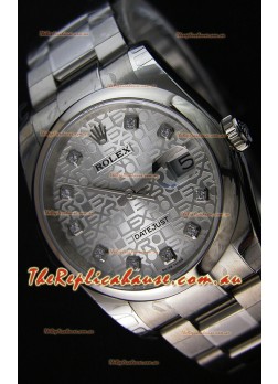 Rolex Datejust Japanese Replica Watch - Silver Dial in 36MM with Oyster Strap