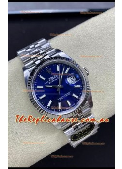 Rolex Datejust Cal.3235 Movement 1:1 Mirror Replica 904L Steel 36MM - Blue Dial