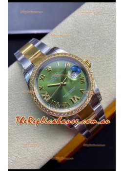 Rolex Datejust 126283RBR-0012 36MM Swiss 1:1 Mirror Replica  in 904L Green Dial