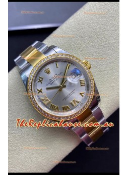 Rolex Datejust 126283RBR-0018 36MM Swiss 1:1 Mirror Replica  in 904L Silver Dial