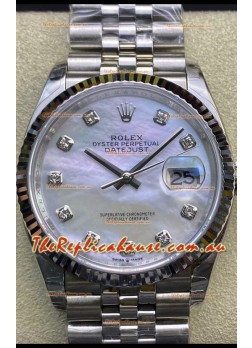 Rolex Datejust 178384 31MM Swiss 1:1 Mirror Replica in 904L Steel - White Pearl Dial 