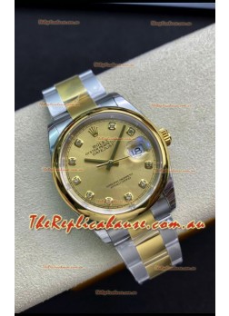 Rolex Datejust 126203 36MM Swiss 1:1 Mirror Replica Watch in 904L Steel - Gold Dial