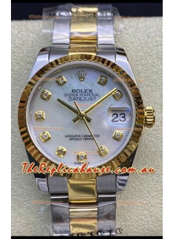 Rolex Datejust 278273 31MM Swiss Replica in 904L Steel in White Pearl Dial - 1:1 Mirror Replica