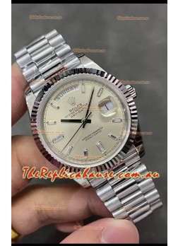 Rolex Day Date Presidential 904L Steel 40MM - Matte Dial 1:1 Mirror Quality Watch