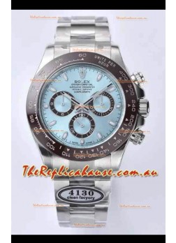 Rolex Cosmograph Daytona ICE Blue Dial Original Cal.4130 Movement - 904L Steel Watch