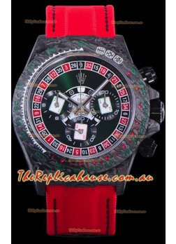 Rolex Daytona DiW NTPT Carbon Lucky Player Casino Swiss Replica Watch 