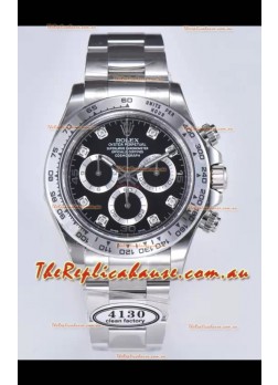 Rolex Cosmograph Daytona M116509-0055 Original Cal.4130 Movement - 904L Steel Watch Black Dial