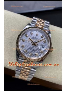 Rolex Datejust Cal.3235 Movement 1:1 Mirror Replica 904L Steel 36MM - Grey Fluted Motif Dial