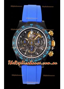 Rolex Daytona Blaken Blue 1:1 Swiss Mirror Replica Skeleton Dial Cal.4130 Movement