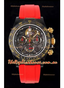 Rolex Daytona Blaken Red 1:1 Swiss Mirror Replica Skeleton Dial Cal.4130 Movement