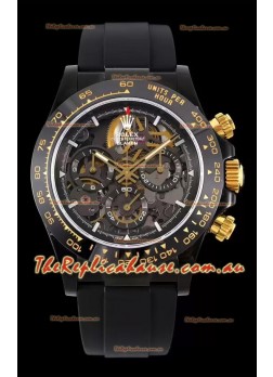 Rolex Daytona Blaken Black 1:1 Swiss Mirror Replica Skeleton Dial Cal.4130 Movement