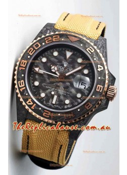 Rolex GMT Masters II DiW Edition Swiss Replica Watch - 1:1 Mirror Replica Rose Gold