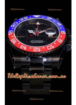 Rolex GMT Swiss "Titan Revenge" Orange and Blue Swiss Replica Watch Swiss ETA 3186 Movement 