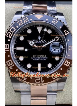 Rolex GMT Masters II M126711CHNR-0002 Everose Two Tone Gold Swiss Replica 1:1 Mirror Watch