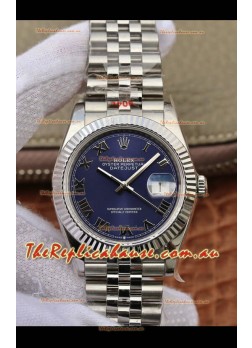 Rolex Datejust 31MM ETA-2671 Movement Swiss Replica in 904L Steel in Blue Roman Dial