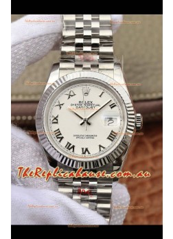 Rolex Datejust 36MM ETA-3135 Movement Swiss Replica in 904L Steel in Black Dial 