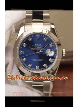 Rolex Datejust 41MM Cal.3135 Movement Swiss Replica Watch in 904L Steel Two Tone Grey Dial
