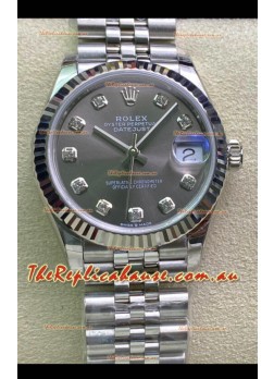 Rolex Datejust 31MM ETA-2671 Movement Swiss Replica in 904L Steel in Grey Dial