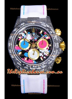 Rolex Daytona DiW Motley Lady Unique Forged Carbon Casing Swiss Replica Watch