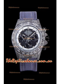 Rolex Daytona DiW Edition "Cream Invert" Forged Cabon Casing 1:1 Mirror Replica